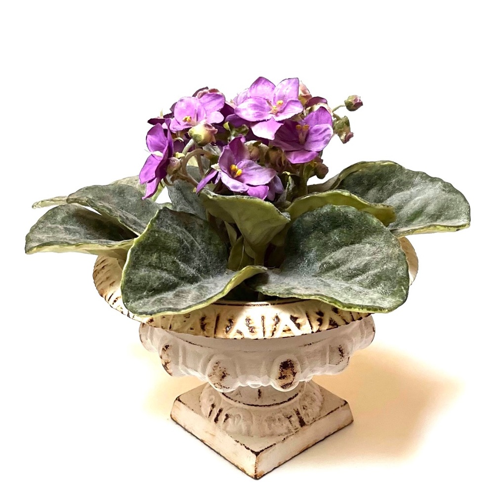 Distressed Iron Vase